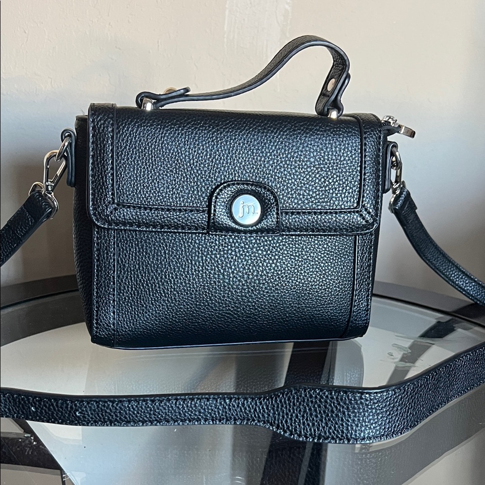 Black Leather Crossbody Bag